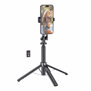 Selfie kepp Hoco kolmjalg juhtmevaba puldiga K21 must