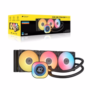 CORSAIR iCUE LINK TITAN 360 RX LCD vesijahuti