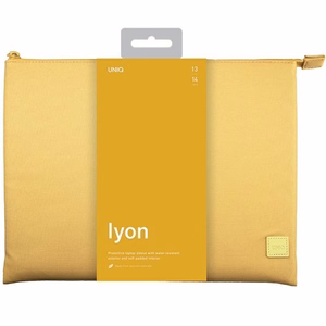 Uniq Lyon Waterproof RPET ümbris jaoks a 14" laptop - kollane