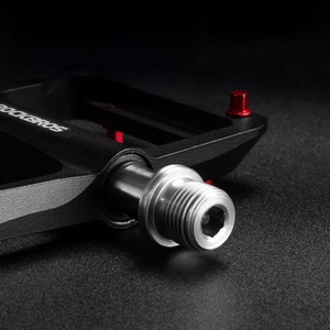 Rockbros BP2603 jalgratta platvormpedaalid titaanteljel ja magneesiumisulamist laagritega – mustad