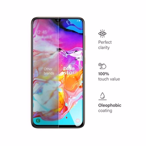 Karastatud klaas to Samsung Galaxy A70 sinine Star