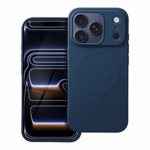 SILICONE MAG COVER (big hole) Ümbris compatible with MagSafe jaoks IPHONE 17 Pro sinine