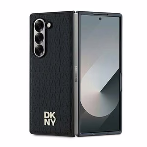 DKNY Repeat Pattern Stack Logo Ümbris jaoks Samsung Galaxy Z Fold6 - Must
