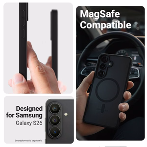 Crong Hybrid Matte Magnetic MagSafe ümbris seadmele Samsung Galaxy S26, hall