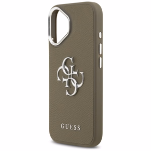 Guess Grained Big 4G Classic Logo iPhone 17 Ümbris - Brown