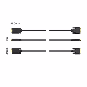 Orico XD-DITV DVI 24+1–VGA, Full HD kaabel, 5 m – must