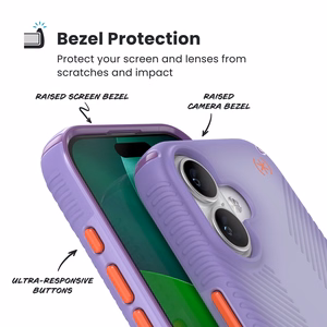 Speck Presidio Lux Grip MagSafe ümbris seadmele iPhone 17, Purple Fade / Magic Purple / New Poppy värvitoonis