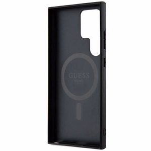 GUESS ümbris jaoks SAMSUNG S24 Ultra compatible with MagSafe GUHMS24LG4GFRK (4G Ring classic logo) must