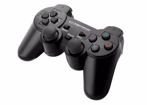 Esperanza EGG107K mängukontroller Gamepad PC, Playstation 3 analoog / digitaal USB 2.0 must