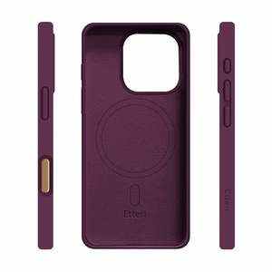Etteri Silicone Mag ümbris iPhone 16 Pro Max 6,9 tolli jaoks, tume kirsipunane
