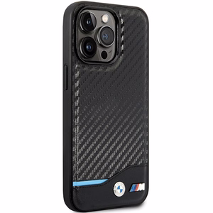 BMW Leather Carbon Ümbris jaoks iPhone 13 Pro Max - must