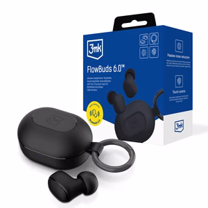 TWS 3mk FlowBuds 6.0 juhtmevabad kõrvaklapid - mustad