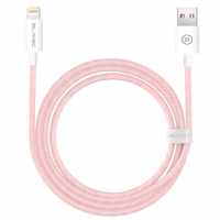 Blavec Kaabel Candy braided - USB to Lightning - 2,4A 2 metres Apple CarPlay (CCA-UL24P20) roosa