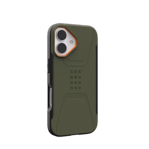UAG Civilian MagSafe ümbris jaoks iPhone 17 - olive and oranž