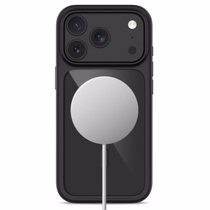 Tech-Protect MagOne CC MagSafe ümbris 2 karastatud klaasiga mudelitele iPhone 18 Pro / 17 Pro, läbipaistev must