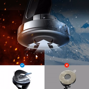 Autohoidik Joyroom JR-ZS240 must (juhtmevaba laadimine 15W) (magnetiline / kleepuv alus)