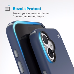 Speck Presidio2 Pro MagSafe'i ja ClickLocki toega ümbris iPhone 16 Plus-le, Coastal Blue/Dust Grey