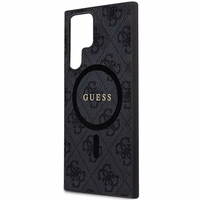 GUESS ümbris jaoks SAMSUNG S24 Ultra compatible with MagSafe GUHMS24LG4GFRK (4G Ring classic logo) must