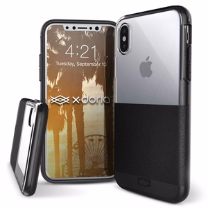 X-Doria Dash Leather ümbris seadmele iPhone X, must