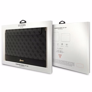 Guess 4G Stripe Metal Logo ümbris jaoks 14" laptop - must