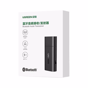 Ugreen Bluetooth 5.1 saatja / vastuvõtja juhtmevaba heliadapter 3.5mm mini jack must (CM523 60300)