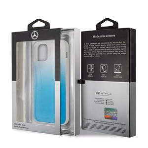 Mercedes Transparent Line чехол для iPhone 12 / iPhone 12 Pro - синий