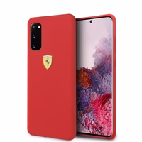 Ferrari silikoonist ümbris Samsung Galaxy S20 jaoks - punane