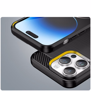 Carbon Case iPhone 14 Pro paindlik geel tagakate must