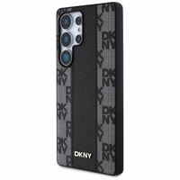 DKNY Leather Checkered Pattern MagSafe Ümbris jaoks Samsung Galaxy S25 Ultra Must