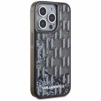 Karl Lagerfeld Liquide Glitter Monogram Gradient iPhone 15 Pro Ümbris - Must