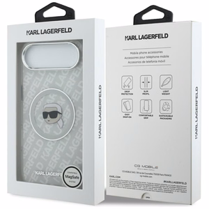 Karl Lagerfeld IML Karl Head Logo MagSafe iPhone Air Ümbris - Hall