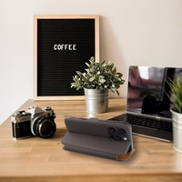 FOLIO Side Magnet Kaaned jaoks IPHONE 16 PRO MAX brown