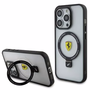 Ferrari FEHMP15LUSCAH iPhone 15 Pro 6.1" прозрачный жёсткий чехол Ring Stand 2023 Collection MagSafe