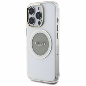 Guess IML Metal Colored Circle Classic Logo MagSafe ümbris jaoks iPhone 16 Pro - hall