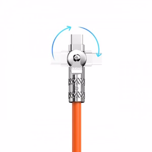 USB kaabel Dudao L24AL (180' nurk) Oranž Lightning 100cm (kuni 30W)
