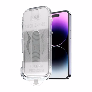 Закалённое стекло Full Glue Easy-Stick Box для Iphone 16 Pro Max чёрный