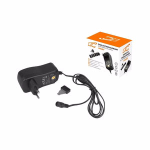 Reguleeritav toiteadapter 3–12 V / 2000 mA, 6 pistikut, LXG287