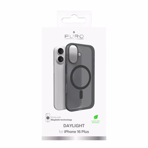 Puro Daylight MagSafe Silicone Ümbris jaoks iPhone 16 Plus - Must