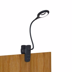 Mini Wozinsky Juhtmevaba LED Reading Lamp koos Klamber + USB-C Kaabel - must