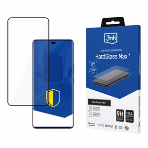 Tugevdatud täisekraani karastatud klaas 3mk HardGlass Max Black Honor Magic7 Lite'ile