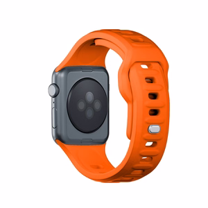 3mk silikoonrihm Apple Watchile, 38/40/41/42 mm, oranž, väike suurus