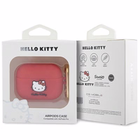 Hello Kitty Silicone 3D Kitty Head ümbris jaoks AirPods Pro - fuchsia