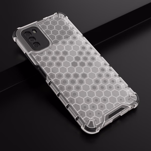 Honeycomb Case kaitsekate TPU kaitserauaga Xiaomi Poco M3 läbipaistev
