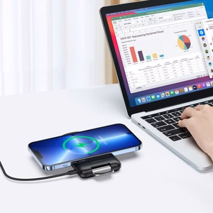 Беспроводное зарядное устройство Duzzona "W2" чёрное 15W