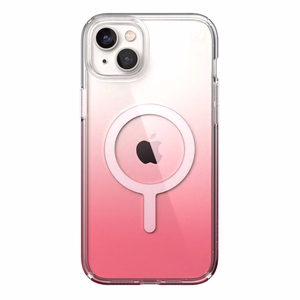Speck Presidio Perfect-Clear + Ombre + MagSafe ümbris seadmele iPhone 15 Plus / 14 Plus, Microban mikroobivastase kaitsega, Clear / Vintage Rose Fade värvikombinatsioon