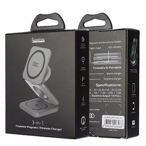 Audi Big Logo foldable induktiivne laadija 3in1 0 - hall