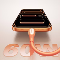 Joyroom S-A59 Vibrant Series 60W USB-C - USB-C Kaabel 1.2m - oranž