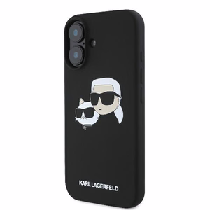 Karl Lagerfeld Silicone Nauble Heads Print MagSafe Ümbris jaoks iPhone 16 - must