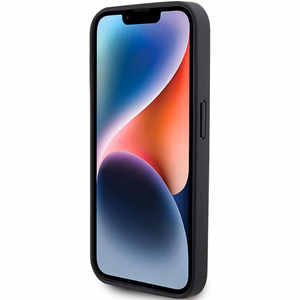 Ferrari Twist Metal Logo чехол для iPhone 15 Pro - чёрный