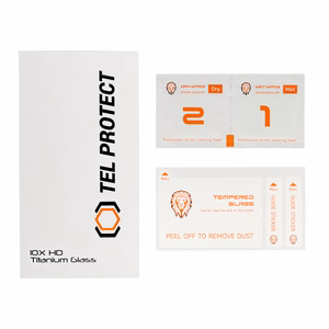 Karastatud klaas Tel Protect 10X HD Titanium jaoks Iphone 12/12 Pro
